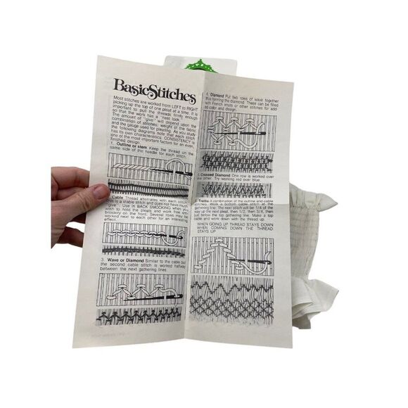 Vintage Little Miss Muffet Smocking Sampler Used 1975 As Seen - Picture 3 of 11